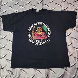 Vintage Zulu Social Aid & Pleasure Club Mardi Gras New Orleans Fits XL/2XL